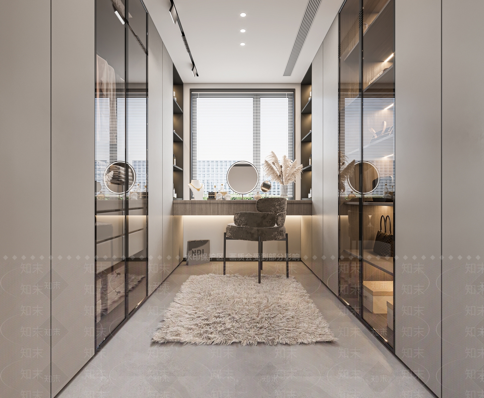 现代衣帽间3D模型下载【ID:1189627214】