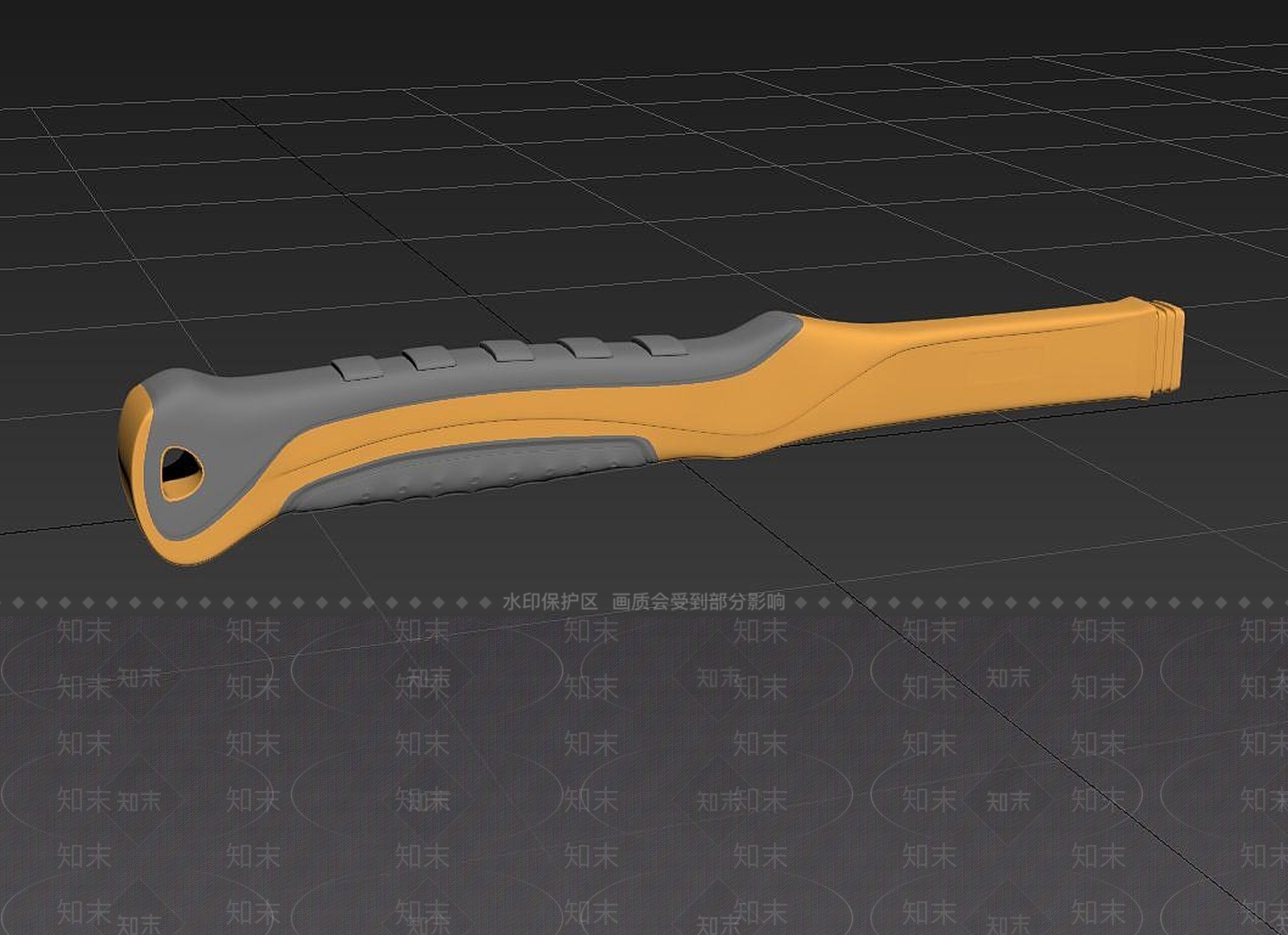 现代锤子手柄3D模型下载【ID:1189626727】