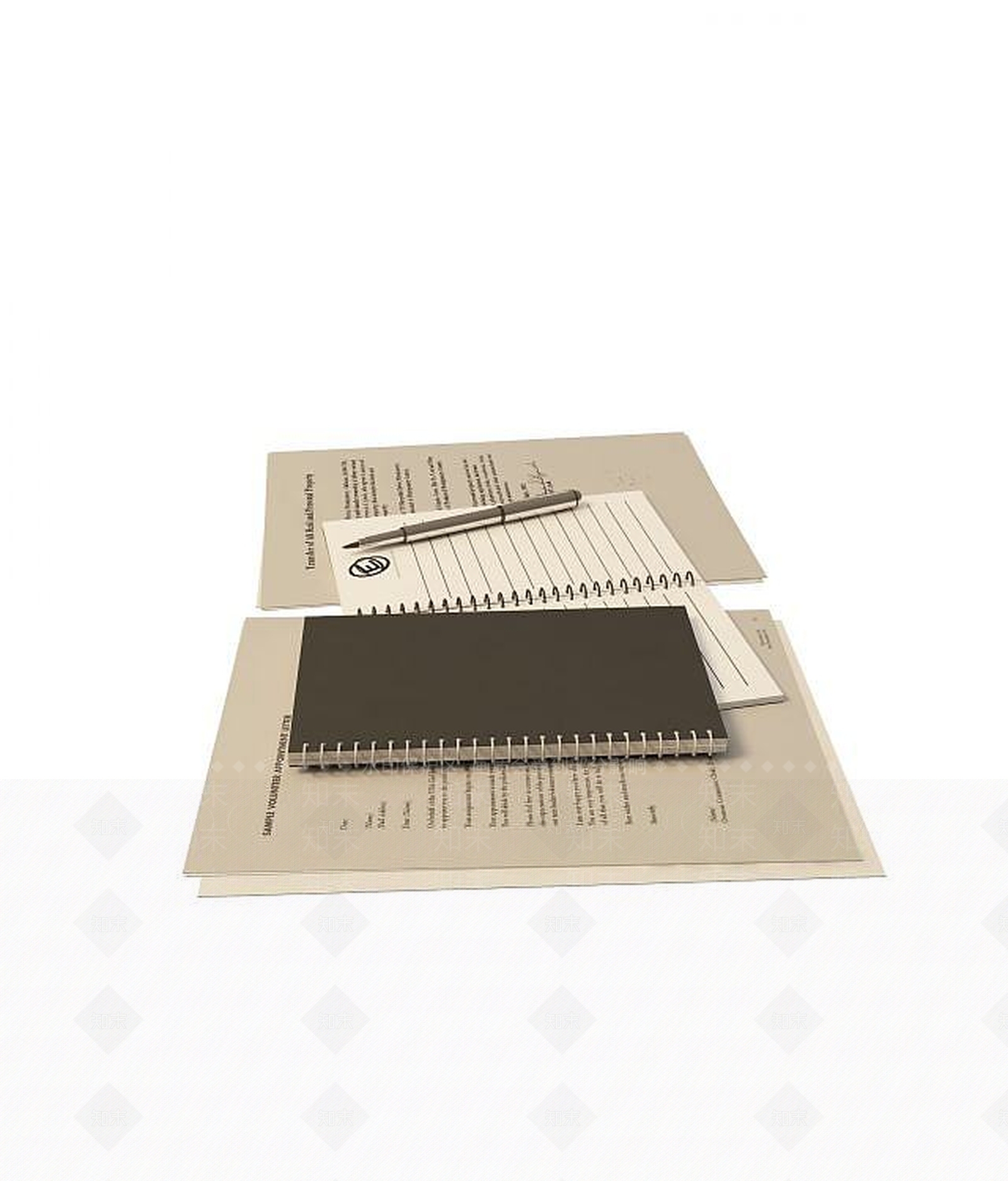 现代记事本3D模型下载【ID:1189627752】