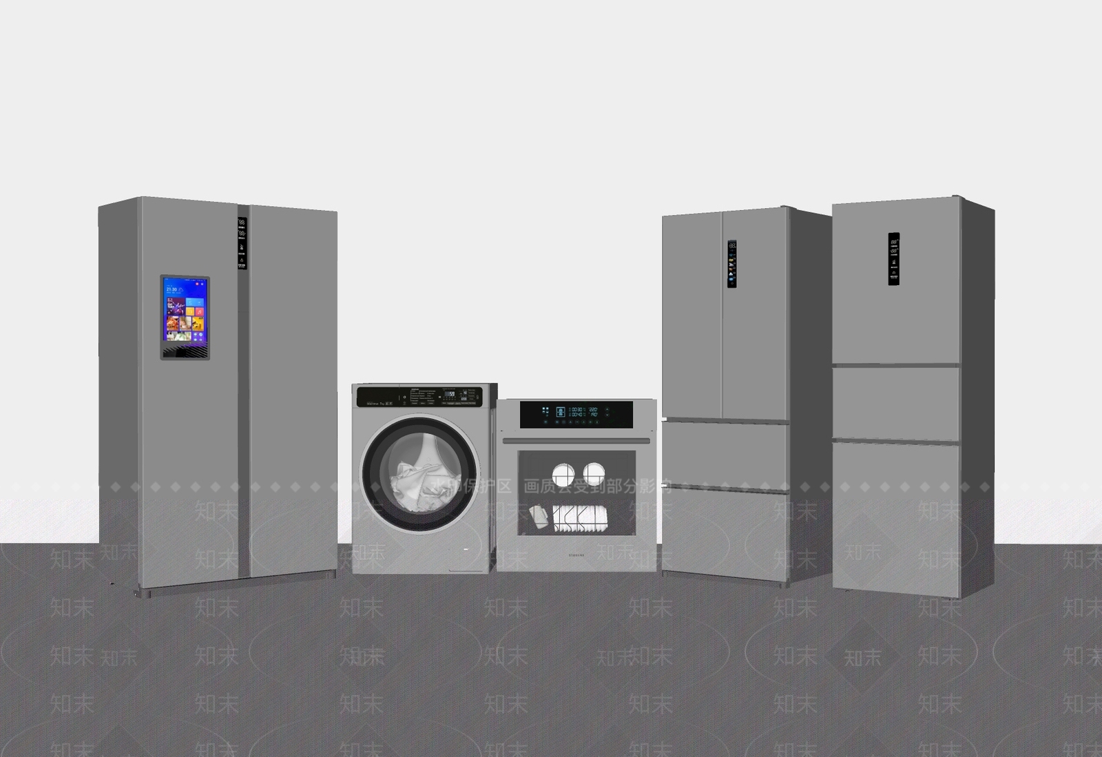冰箱SU模型下载【ID:1189628326】
