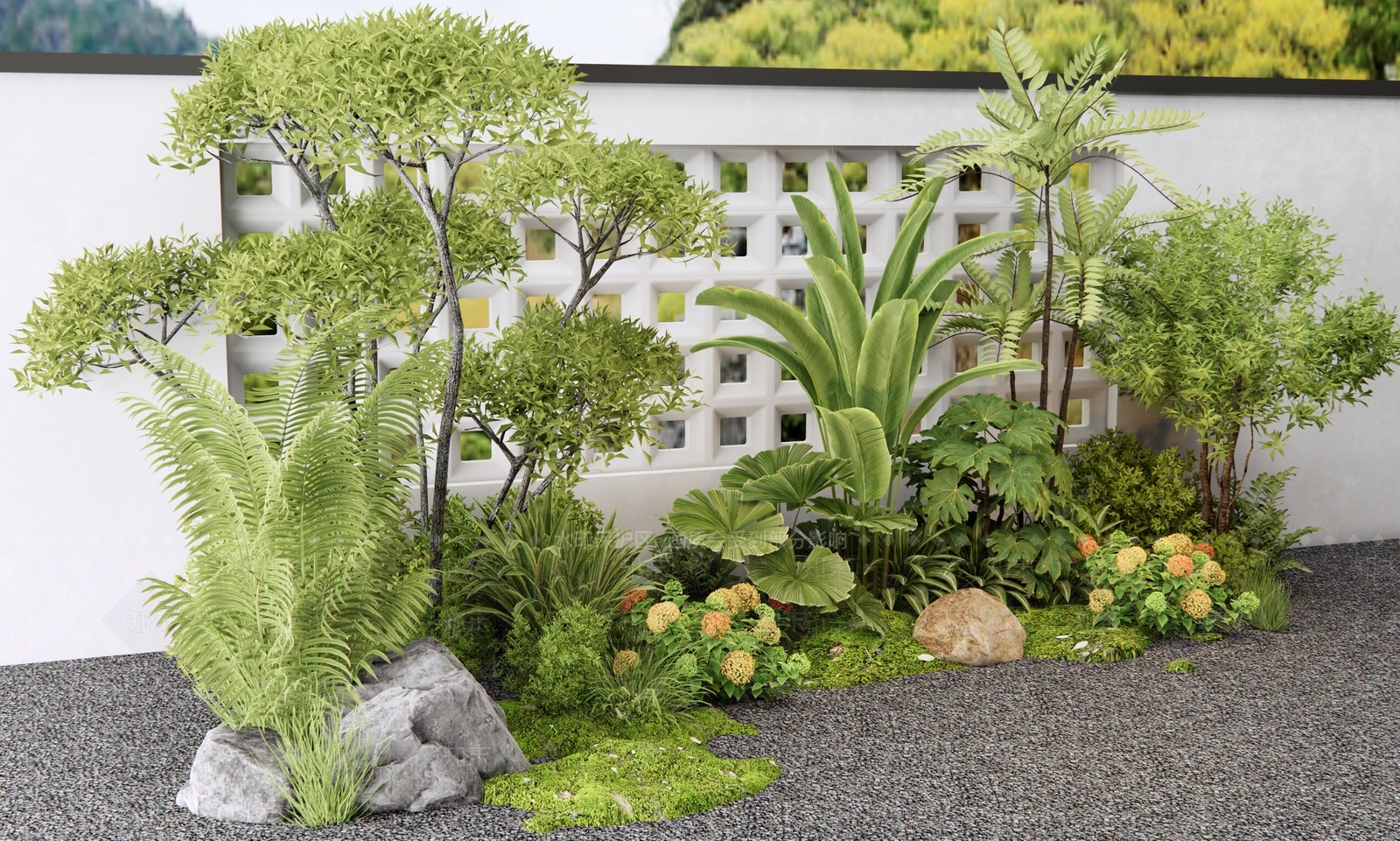 植物堆3D模型下载【ID:1189633692】