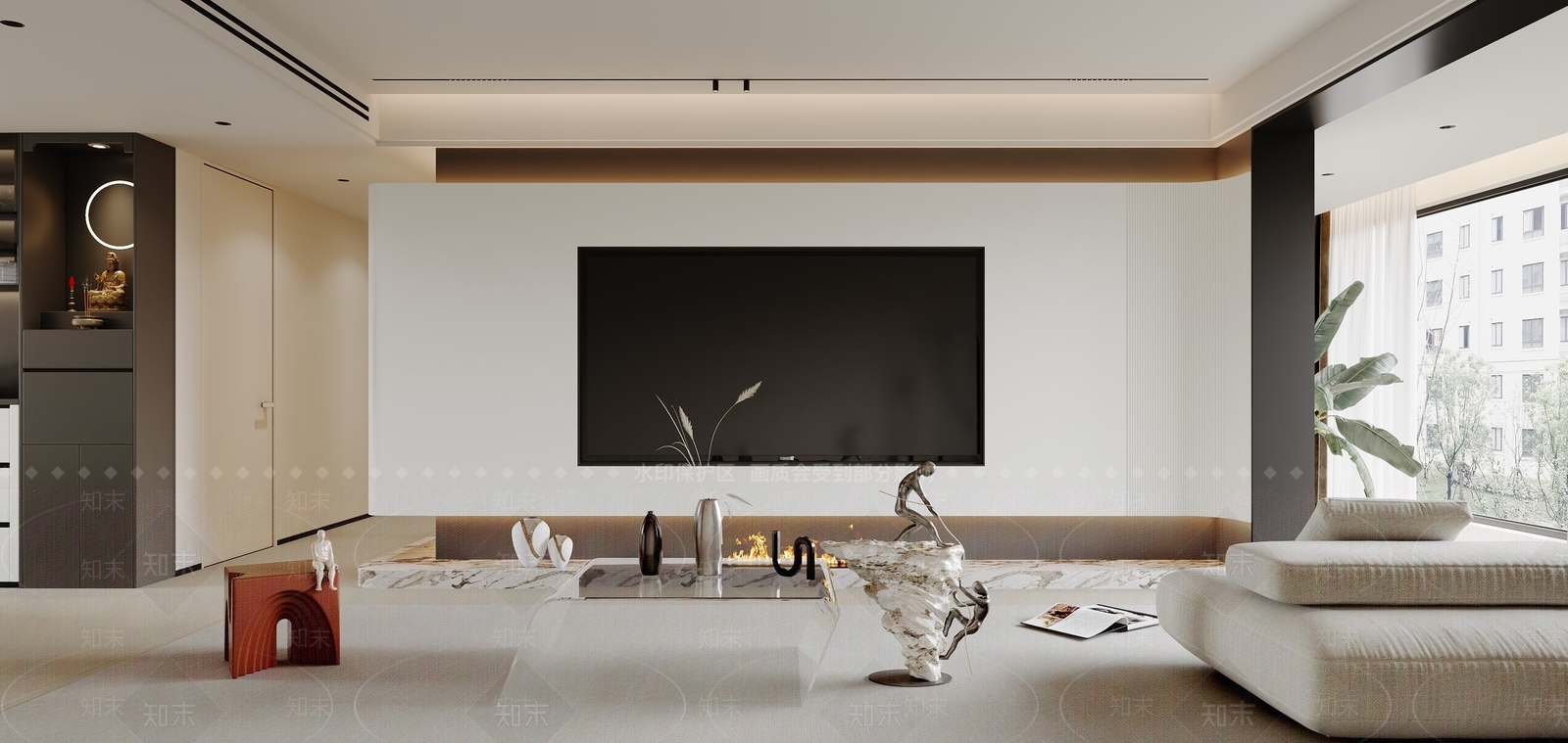 现代酒店客房3D模型下载【ID:1215073105】