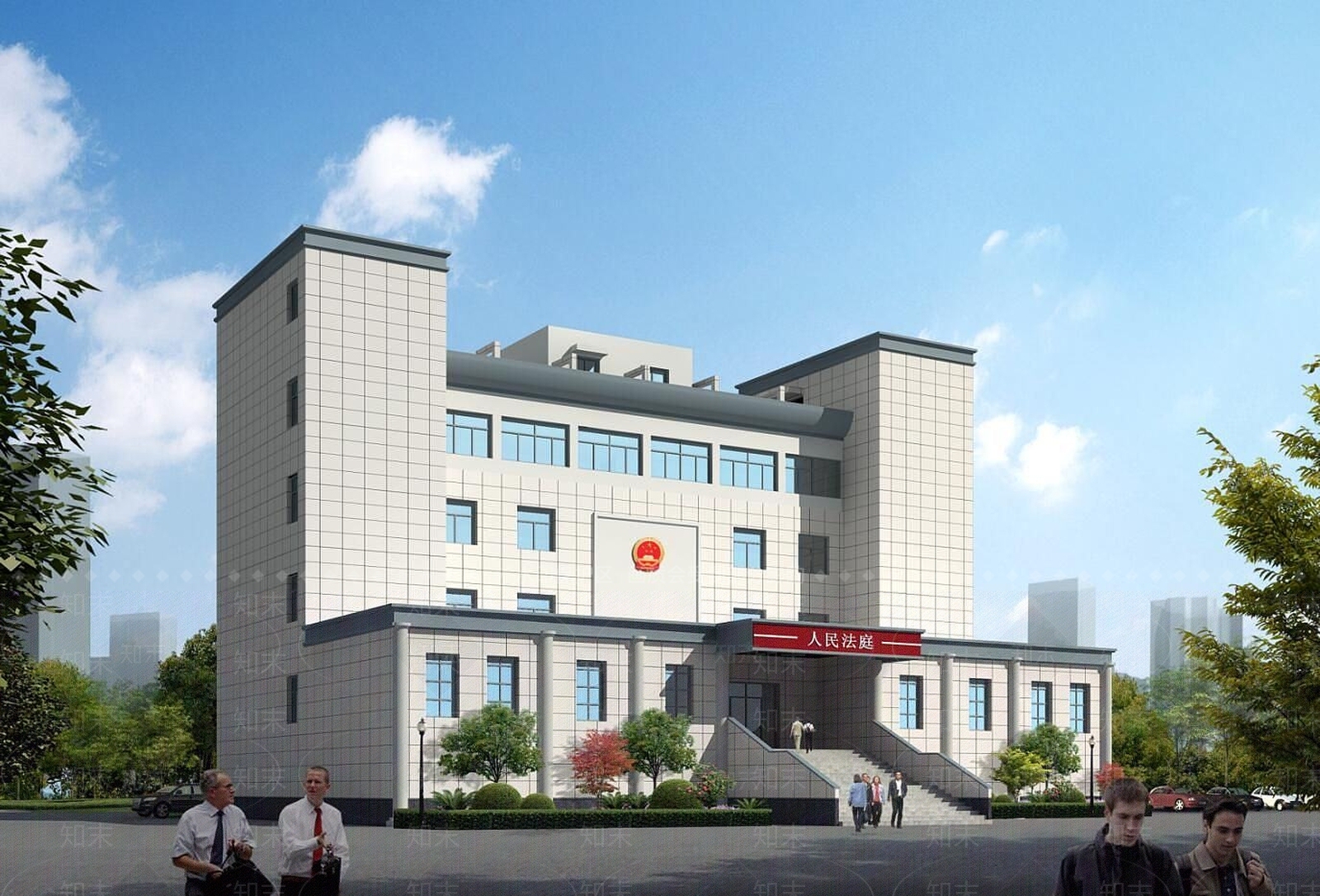 现代法院建筑3D模型下载【ID:1189640087】