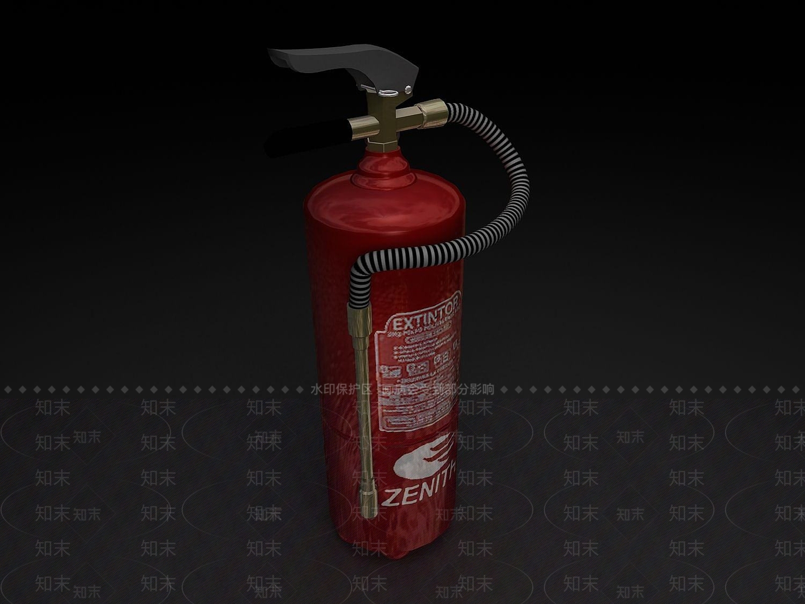 现代手提式灭火器3D模型下载【ID:1189640324】