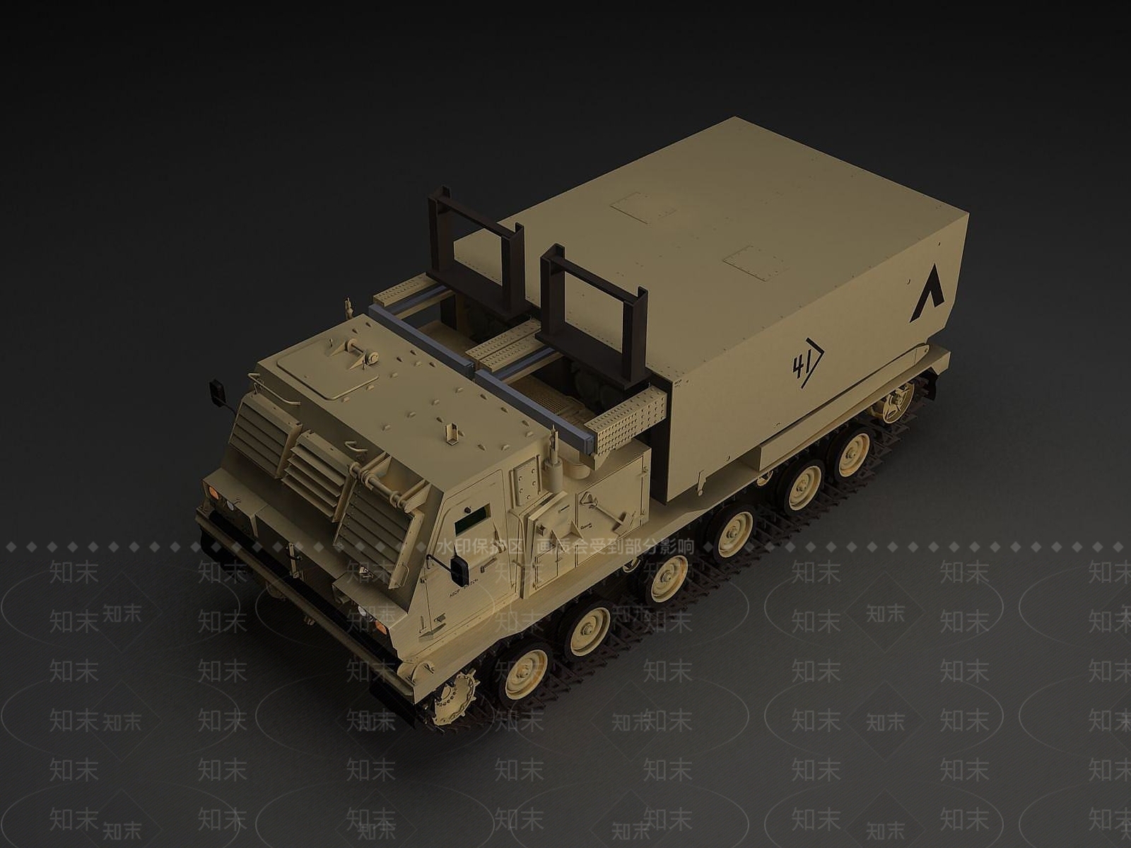 现代坦克装甲车战斗车3D模型下载【ID:1189640463】