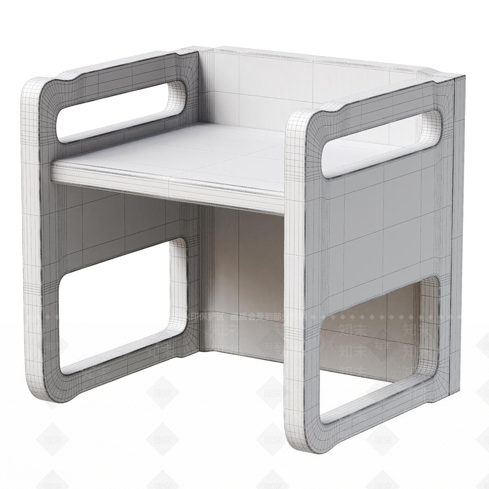 中古侘寂办公椅3D模型下载【ID:1189646106】