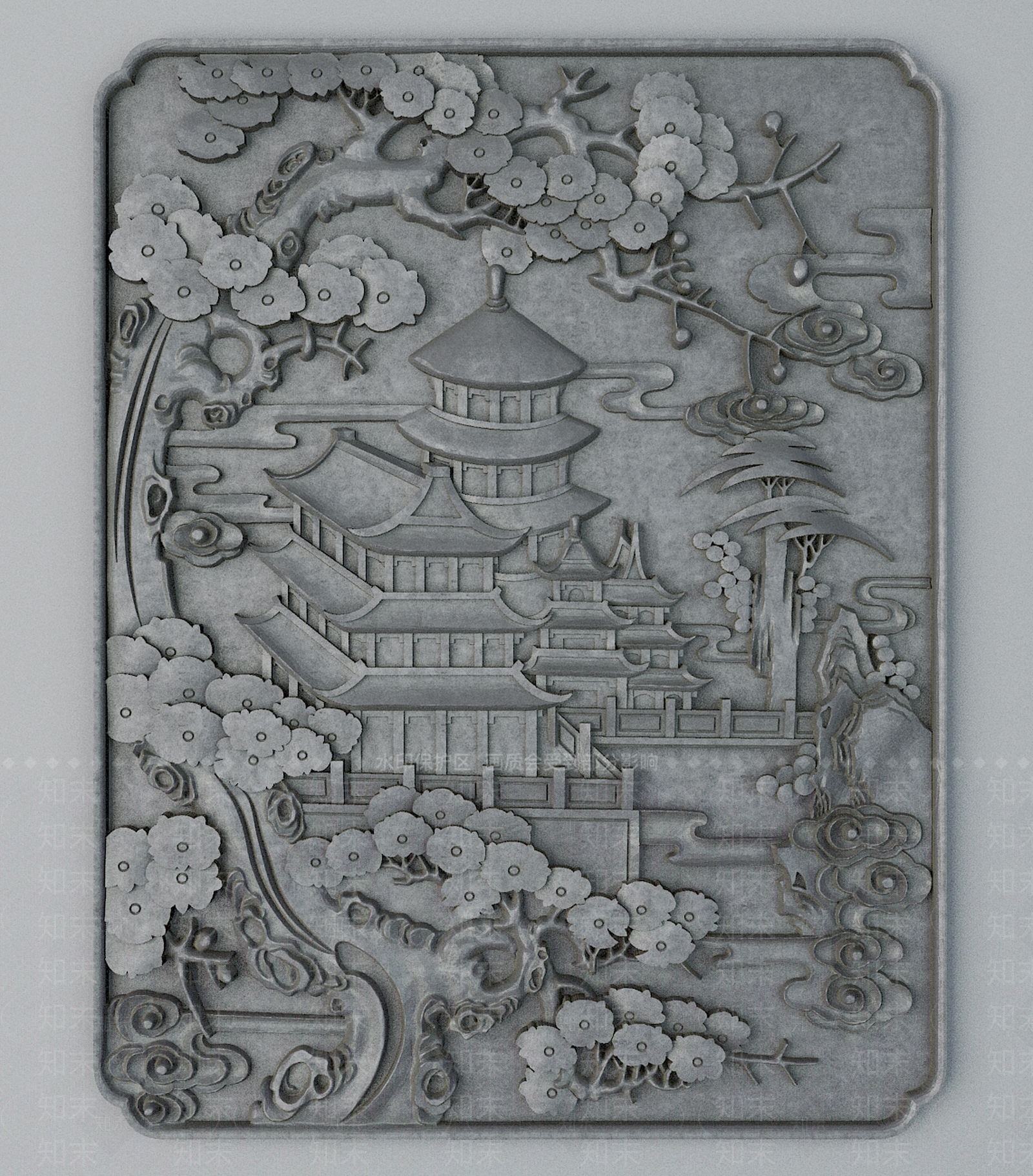 中式雕花3D模型下载【ID:1189650606】