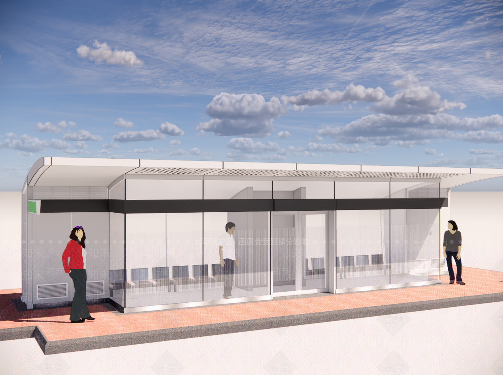 现代汽车站SU模型下载【ID:1189652967】