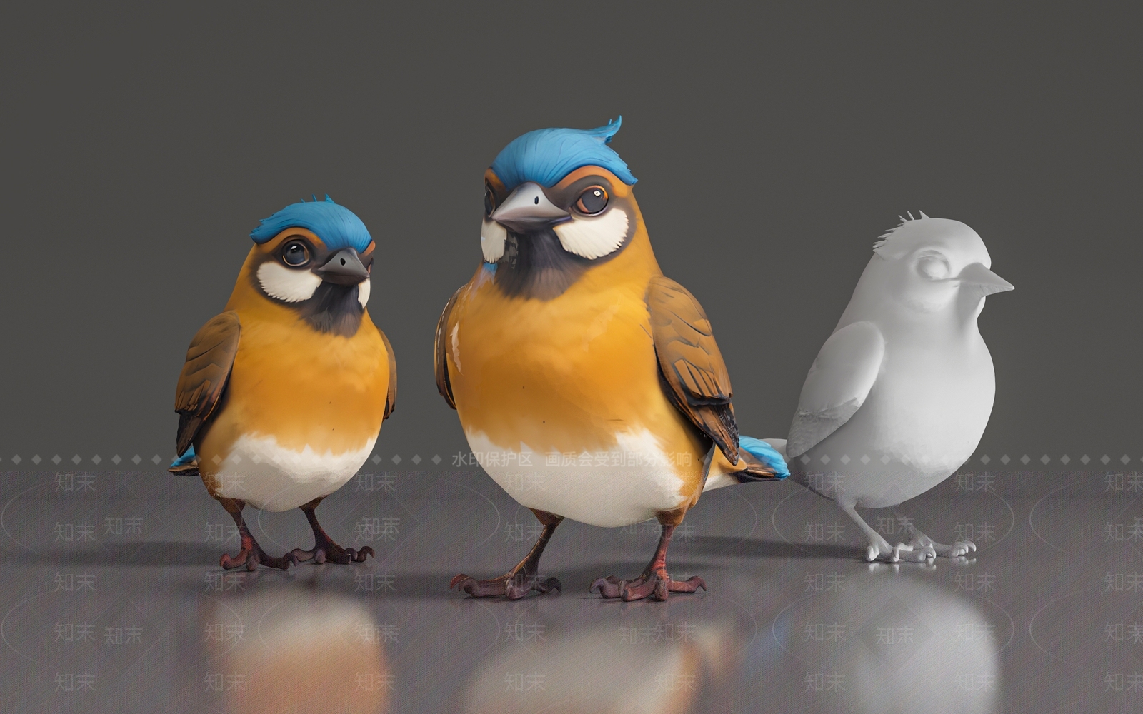 飞行类动物3D模型下载【ID:1189656348】