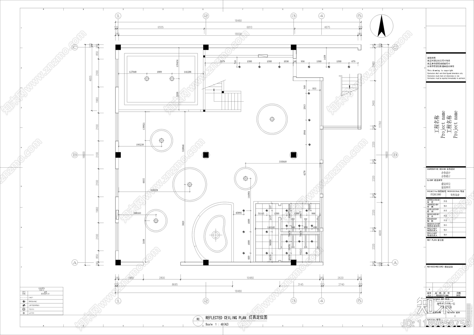 现代简约图书馆cad施工图下载【ID:1189658759】