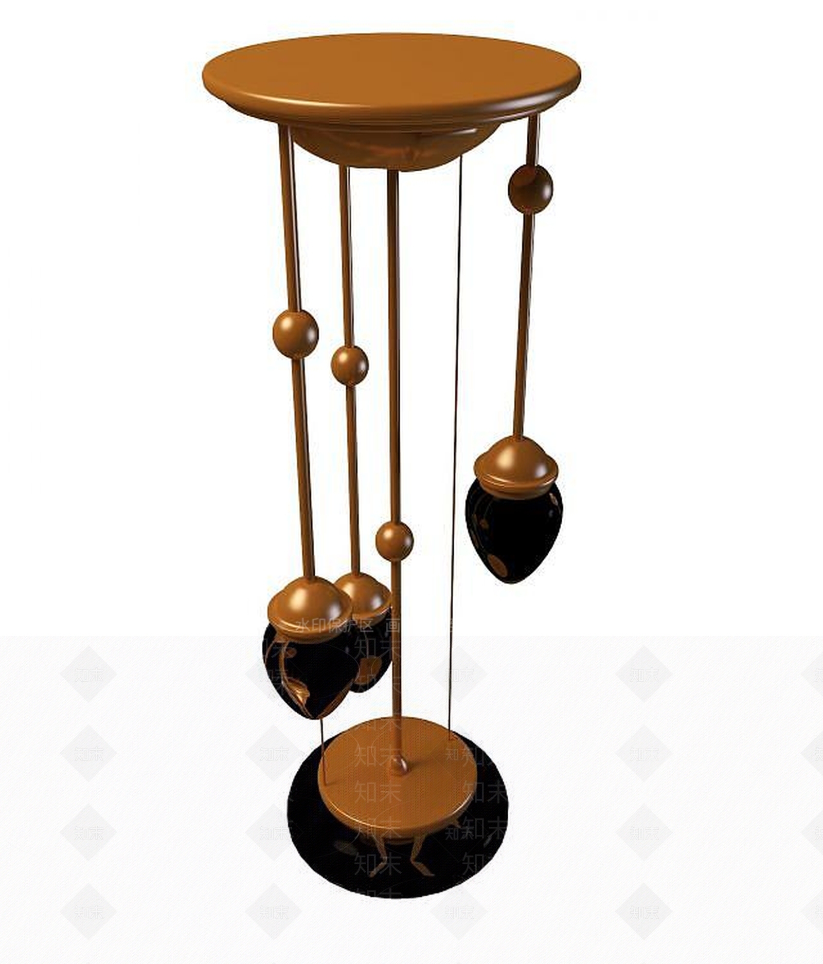 欧式古典欧式餐厅吊灯3D模型下载【ID:1189664199】