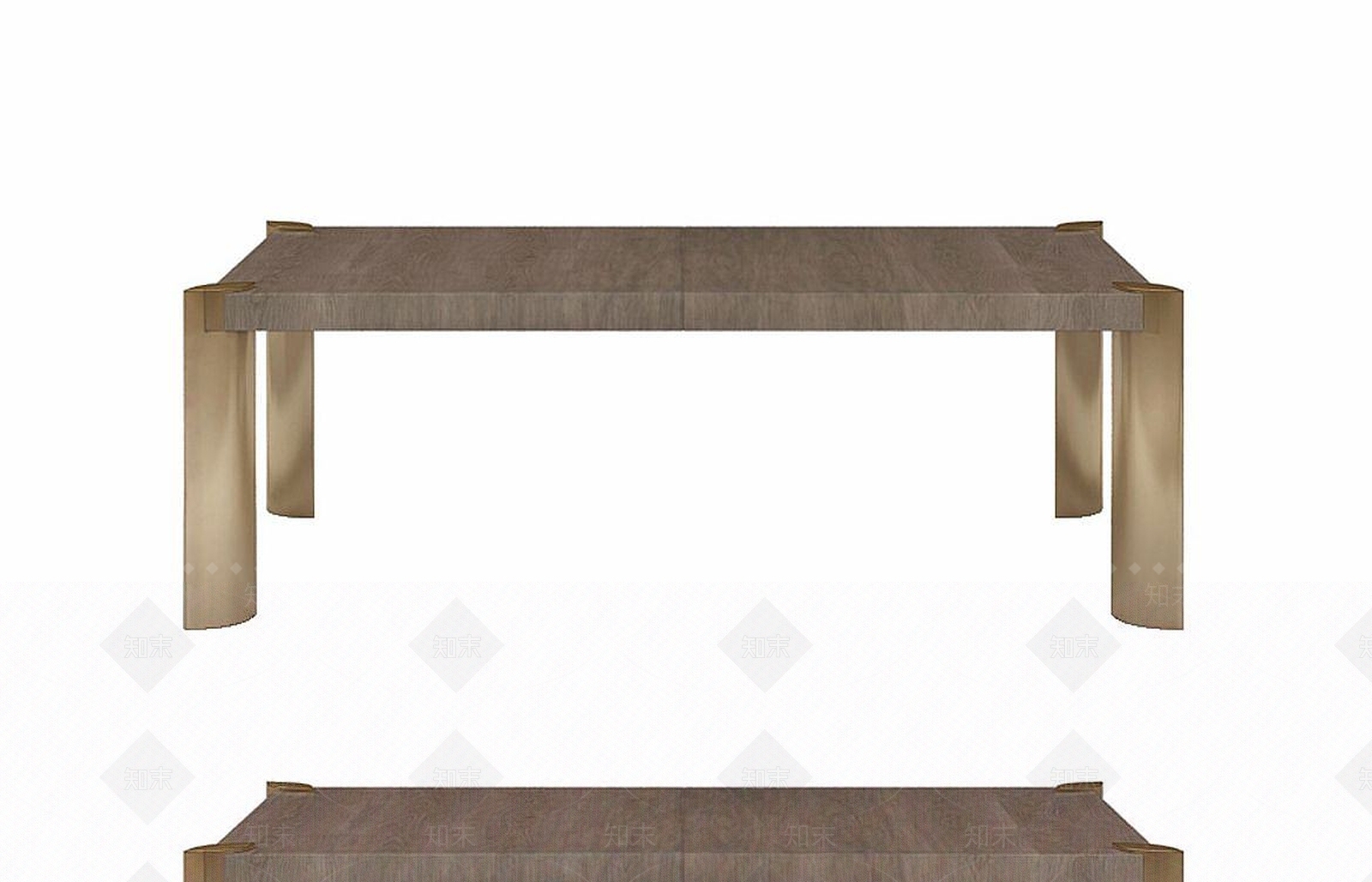 现代实木边桌3D模型下载【ID:1189670296】