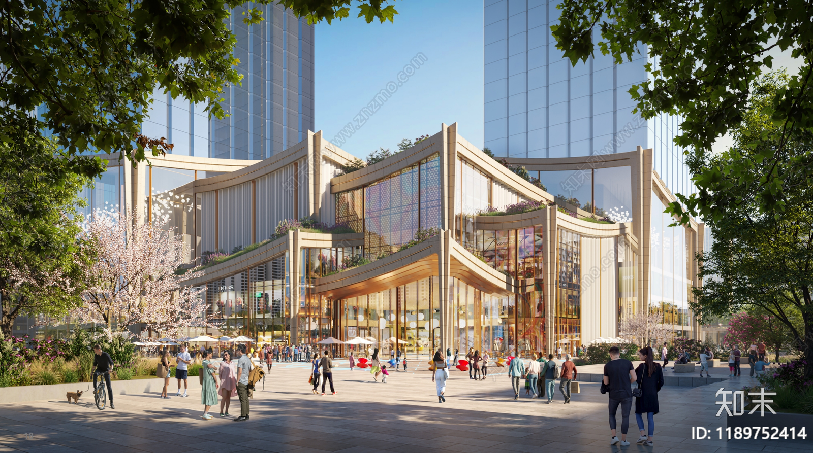 现代商业综合体建筑下载【ID:1189752414】