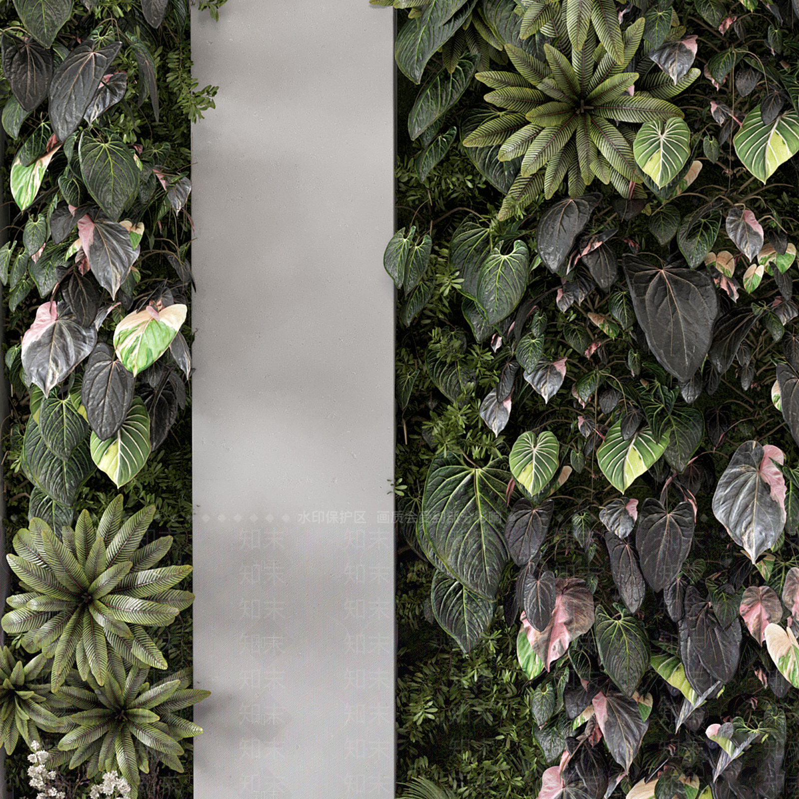 绿植墙3D模型下载【ID:1189676844】