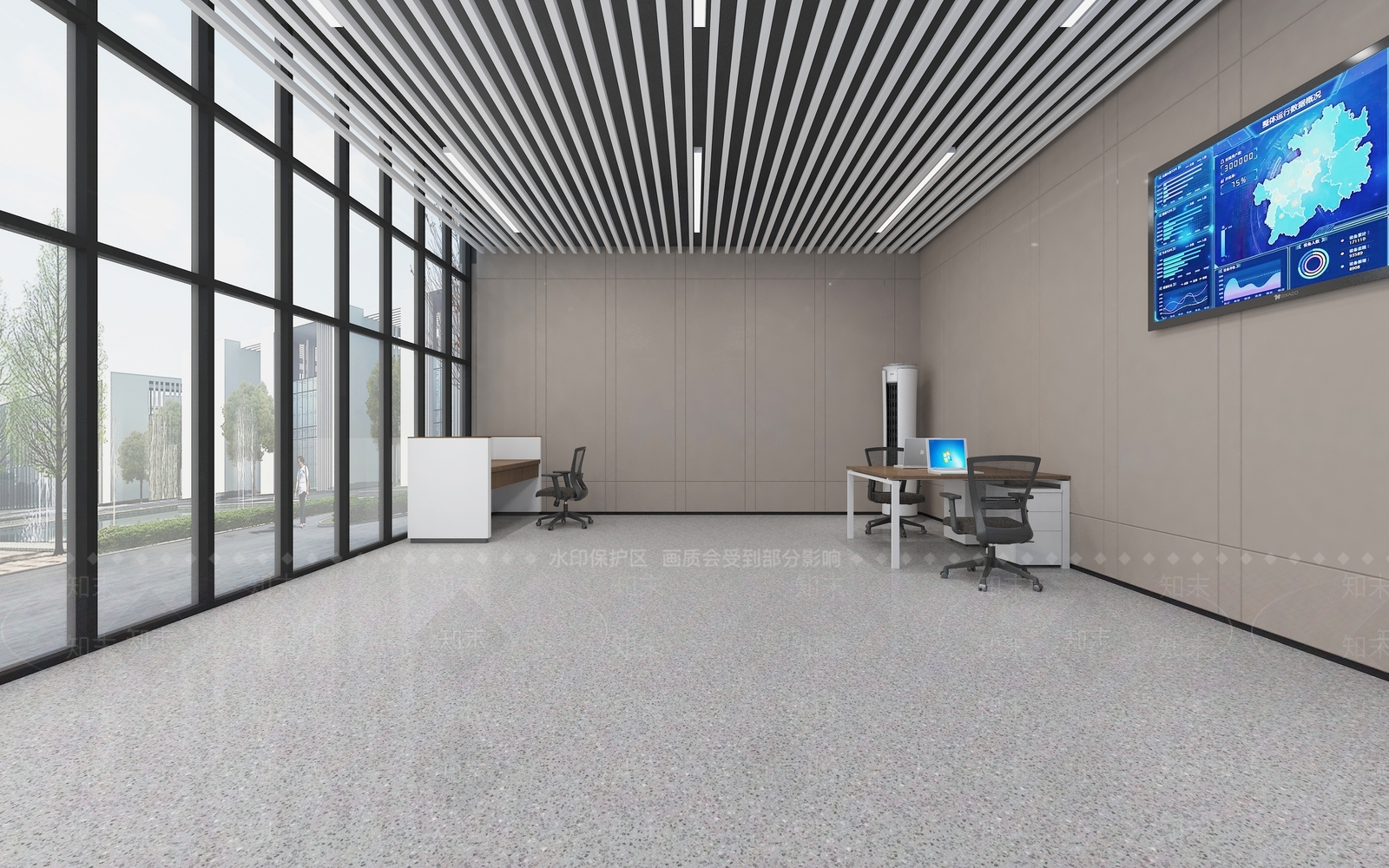 现代指挥中心3D模型下载【ID:1189676950】