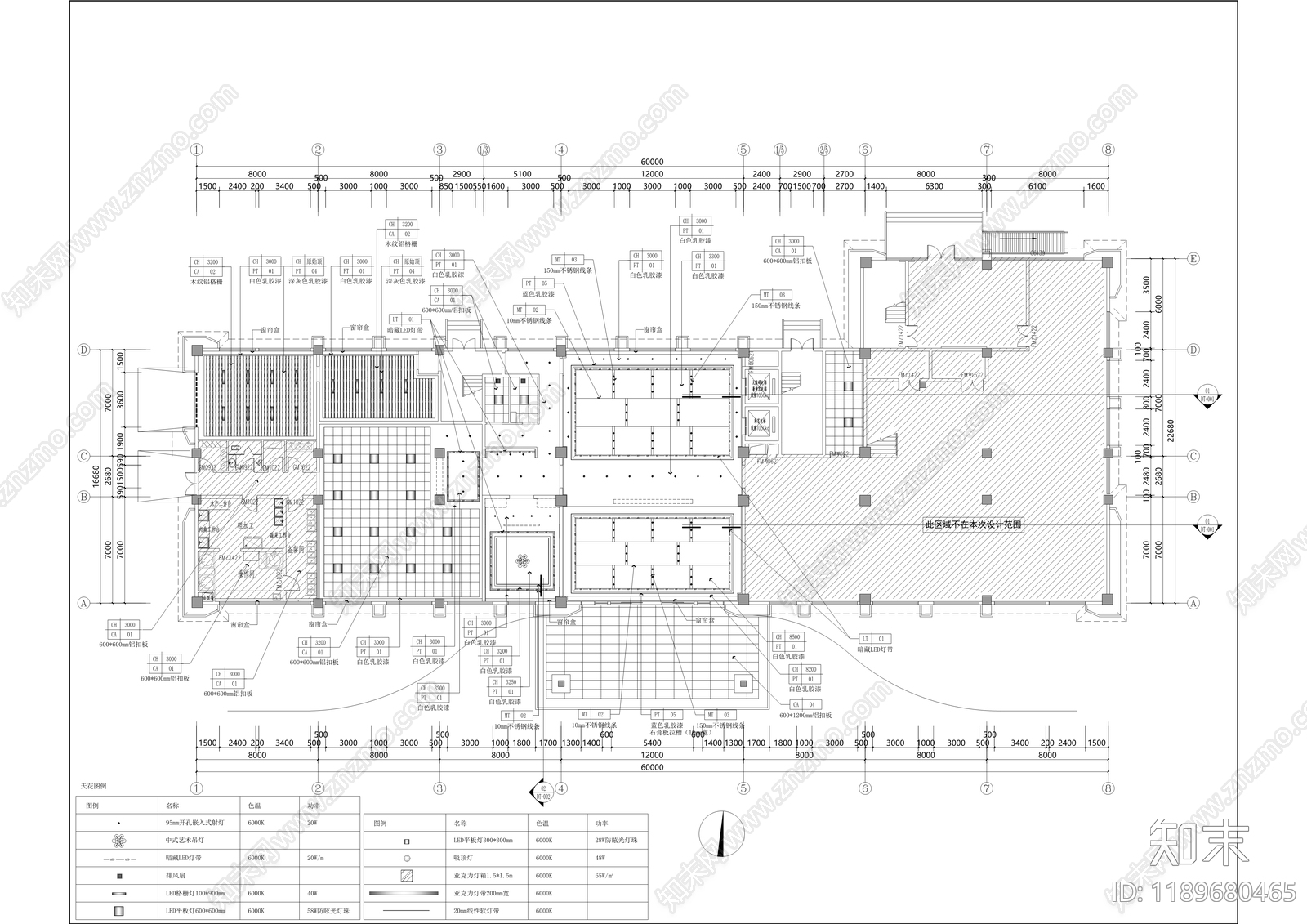 现代整体办公空间cad施工图下载【ID:1189680465】
