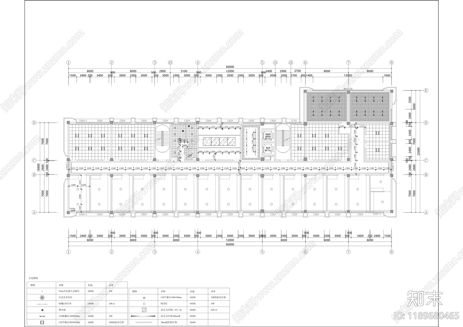 现代整体办公空间cad施工图下载【ID:1189680465】