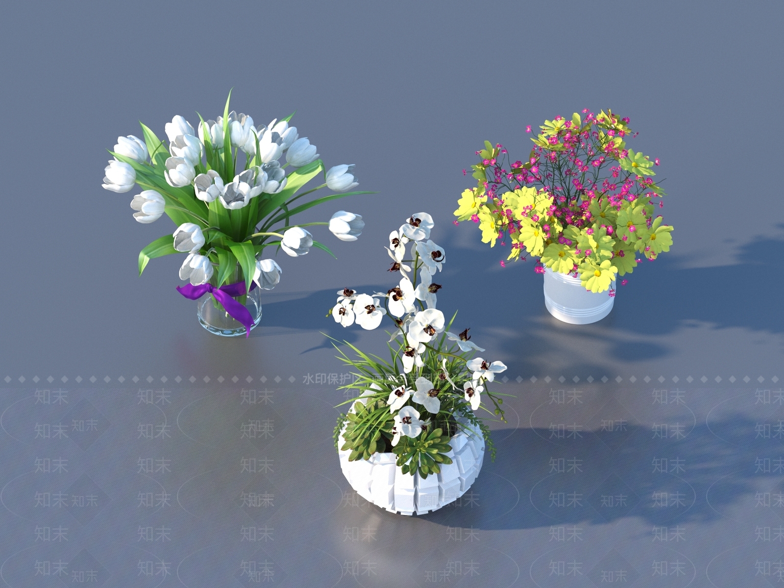现代花钵3D模型下载【ID:1189682586】