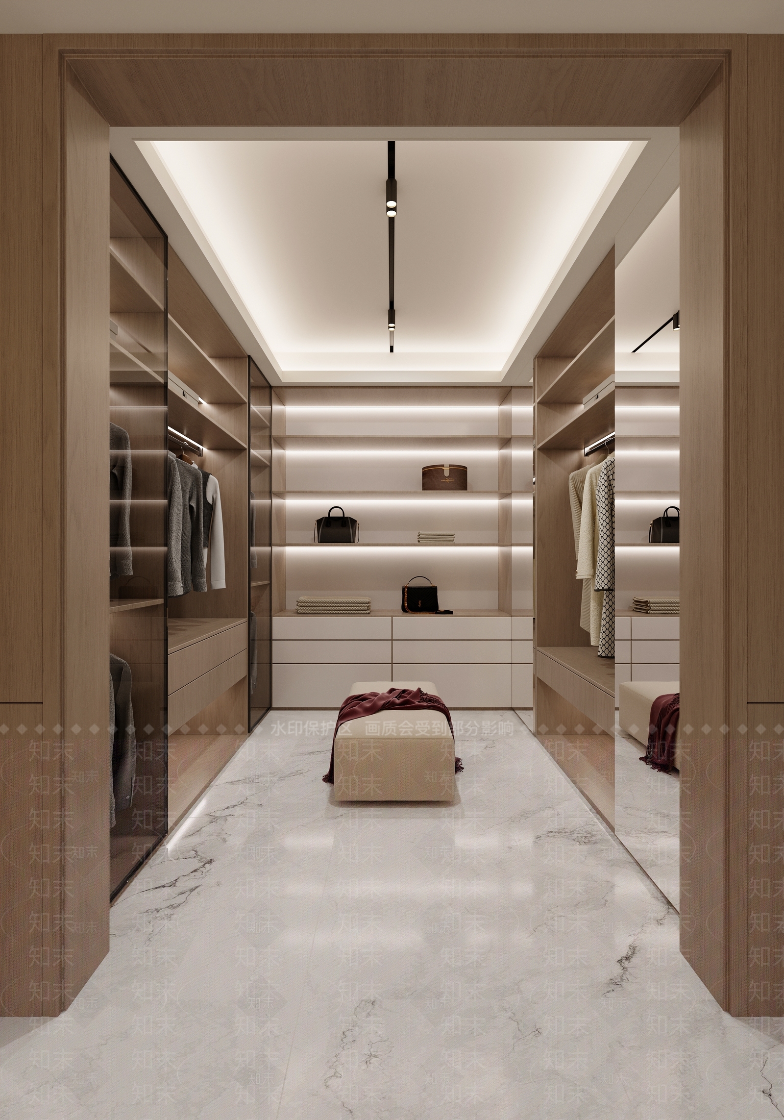 现代意式衣帽间3D模型下载【ID:1189698956】