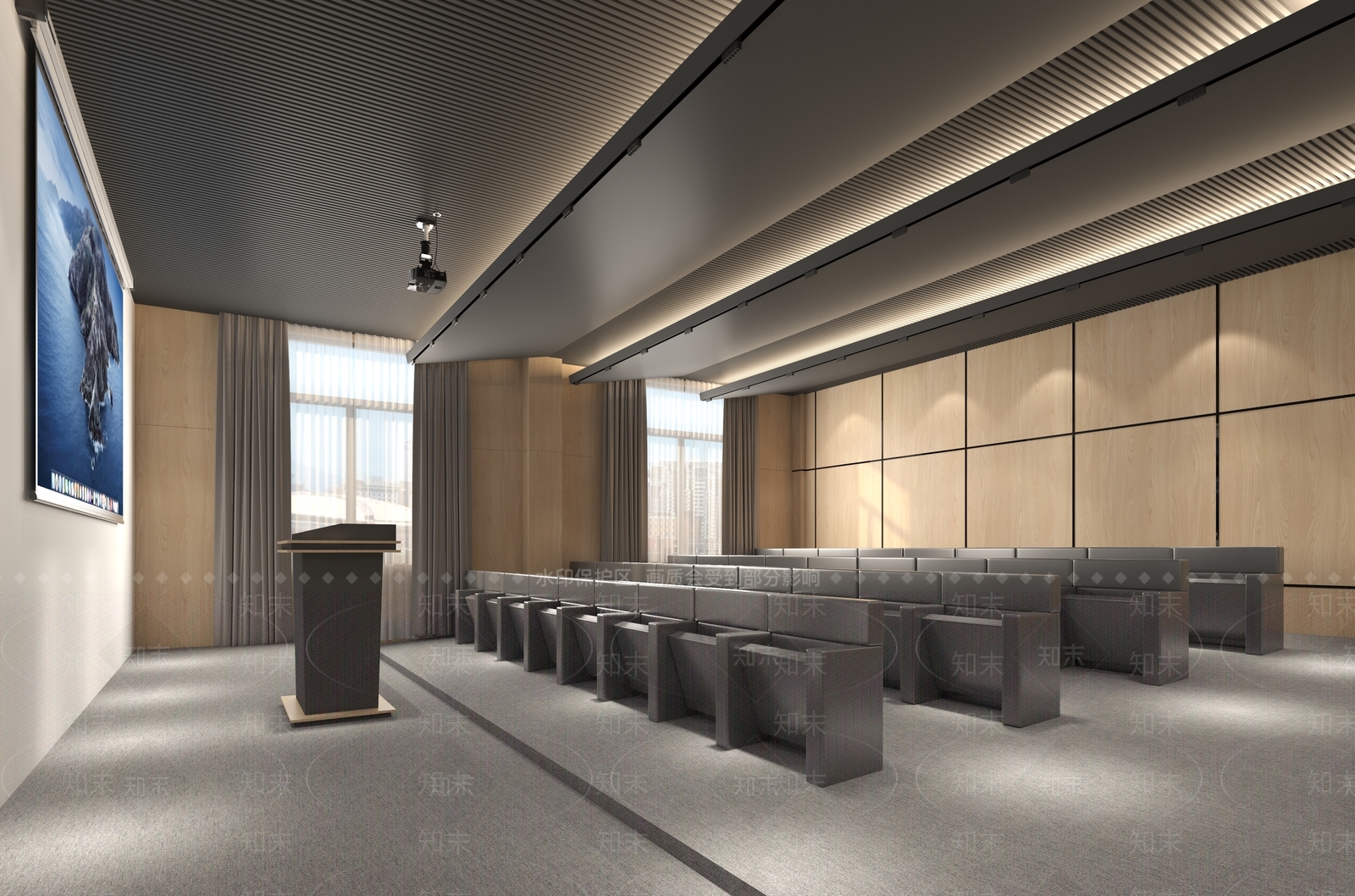 现代报告厅3D模型下载【ID:1189699361】