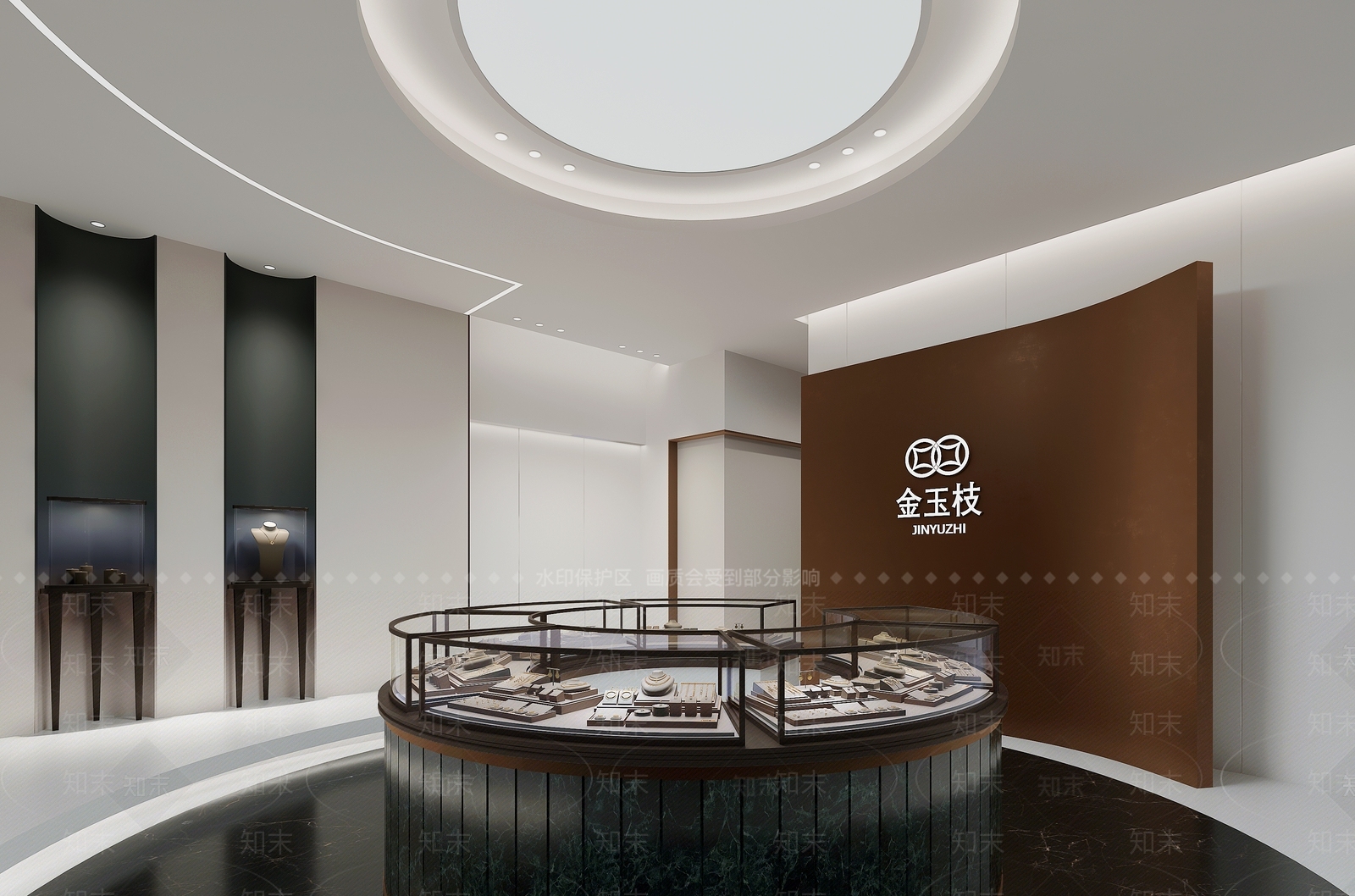 现代珠宝店SU模型下载【ID:1189701755】