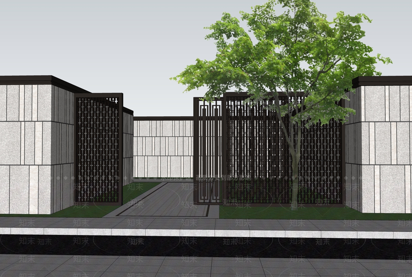 现代小公建SU模型下载【ID:1189703531】