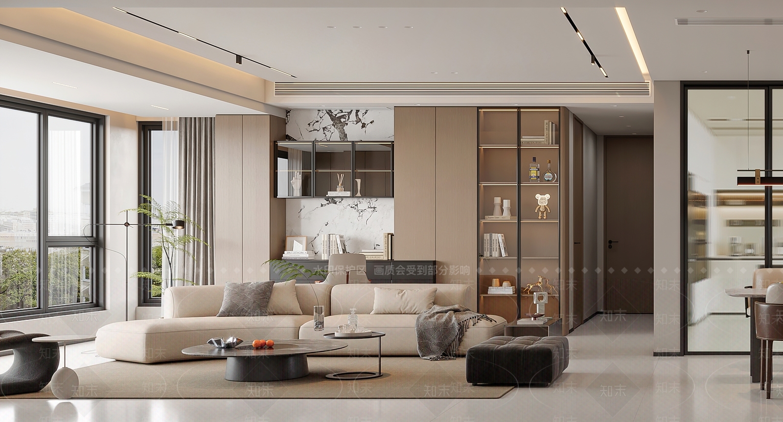 现代开放式厨房3D模型下载【ID:1215074549】