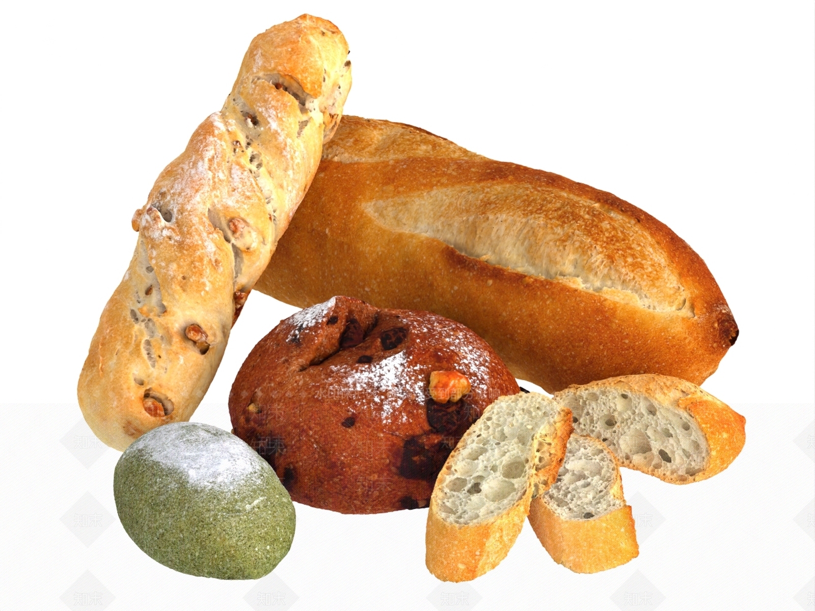 酒水食物3D模型下载【ID:1189706296】