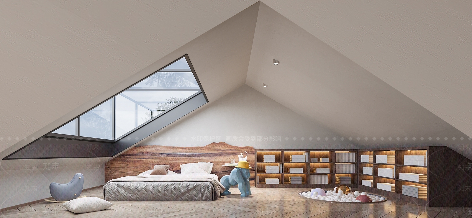 现代家居卧室3D模型下载【ID:1189708338】