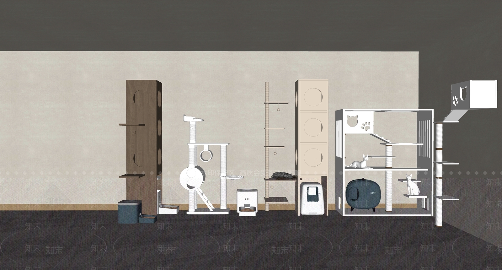 现代简约宠物店SU模型下载【ID:1189712815】
