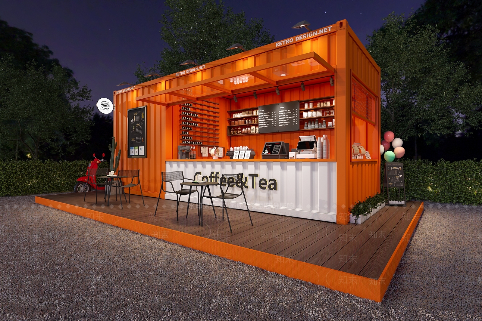 工业现代甜品面包店3D模型下载【ID:1189717927】