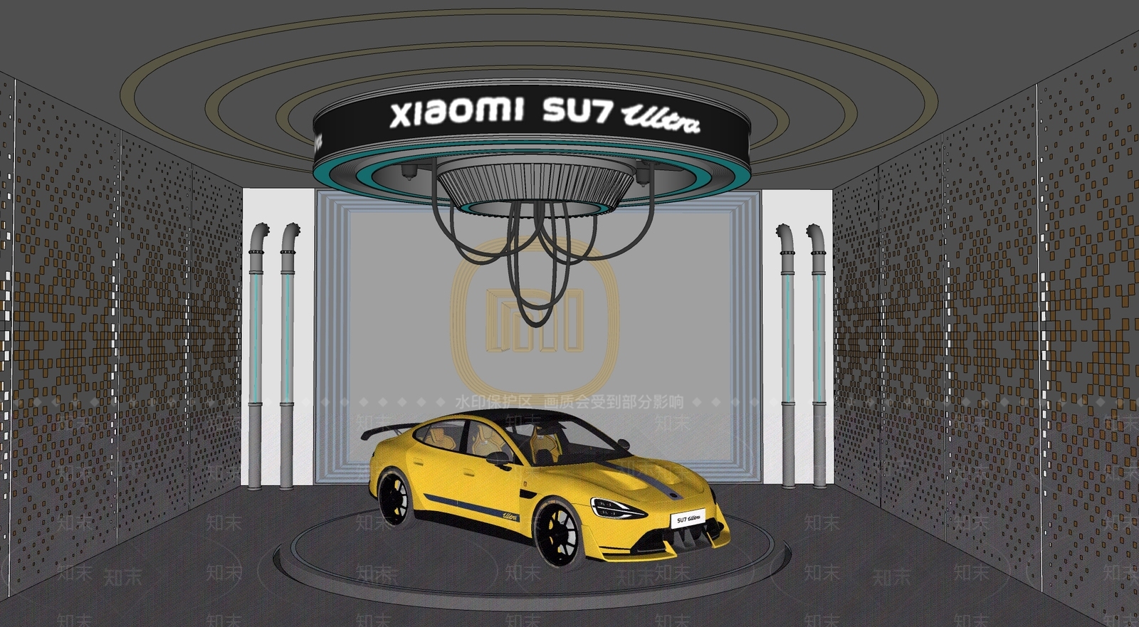 现代简约汽车4S店SU模型下载【ID:1189720819】