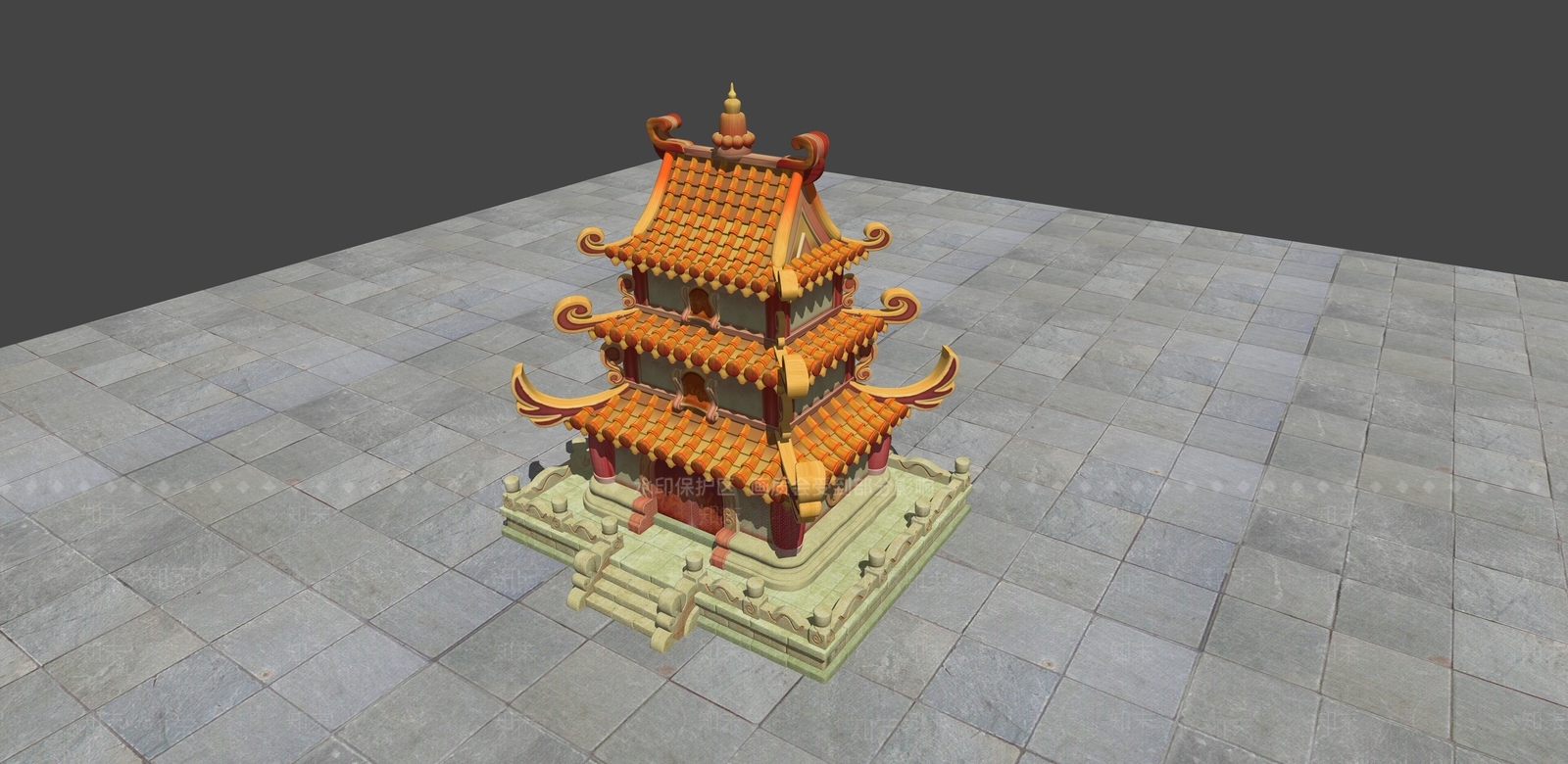 复古中古古建筑SU模型下载【ID:1189722194】