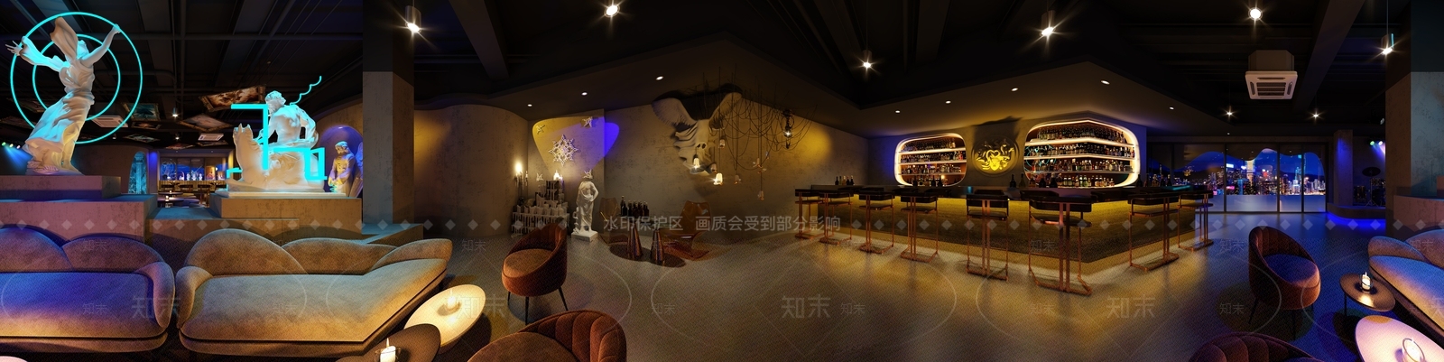 现代酒吧3D模型下载【ID:1189724224】