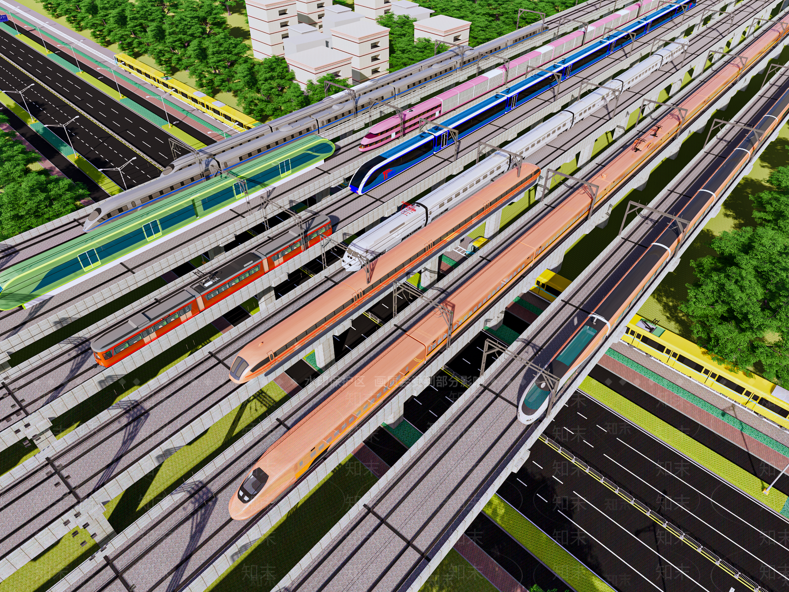 高铁SU模型下载【ID:1189725451】