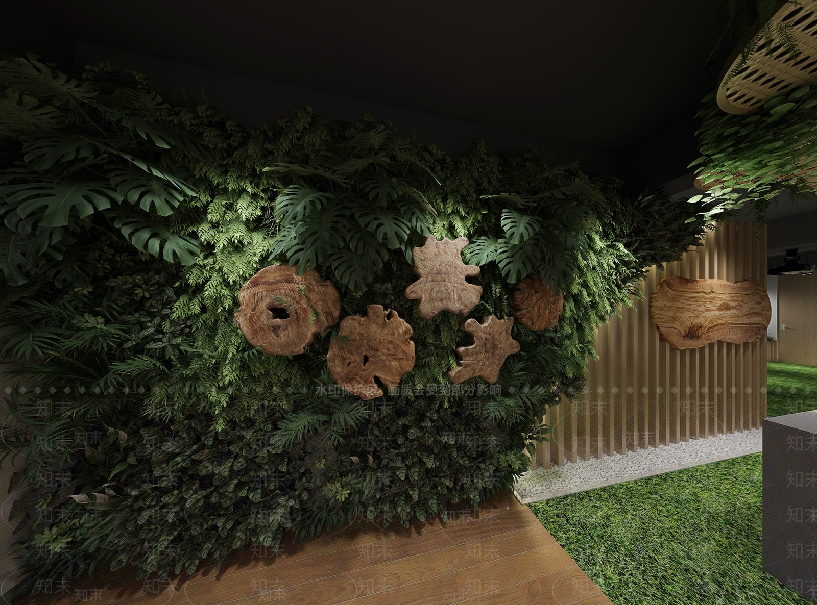 绿植墙3D模型下载【ID:1189728496】
