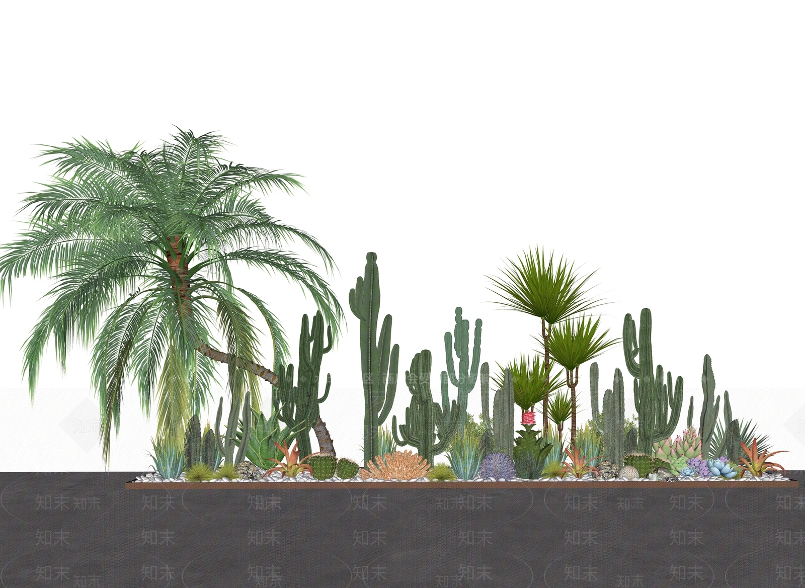植物组合SU模型下载【ID:1189729621】
