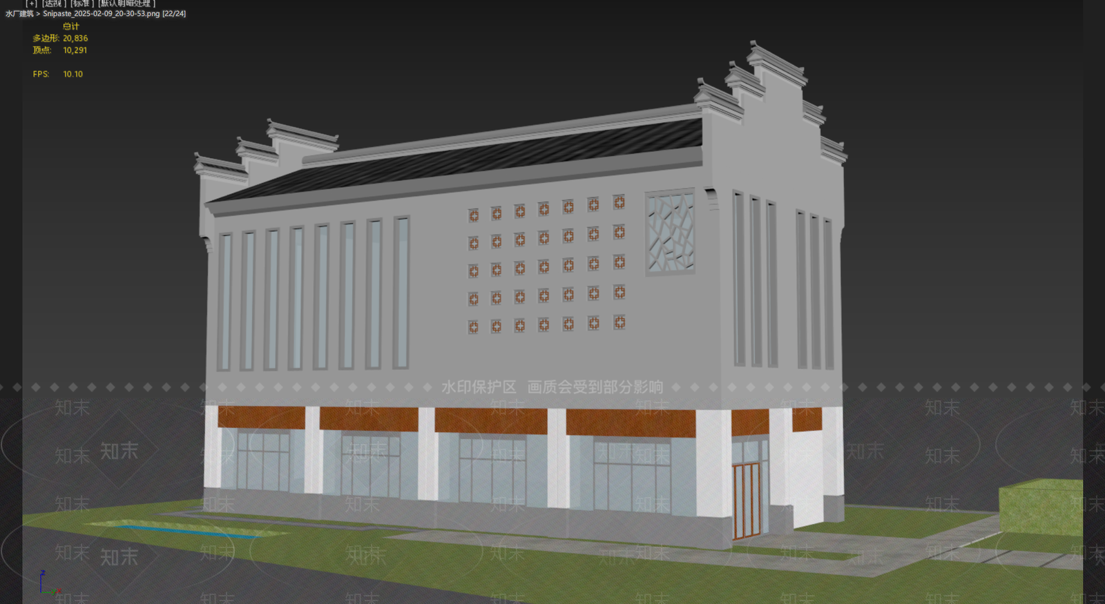 新中式中式古建3D模型下载【ID:1189730165】