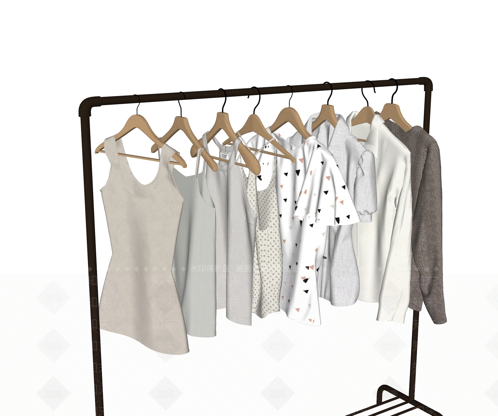 衣服SU模型下载【ID:1189733051】