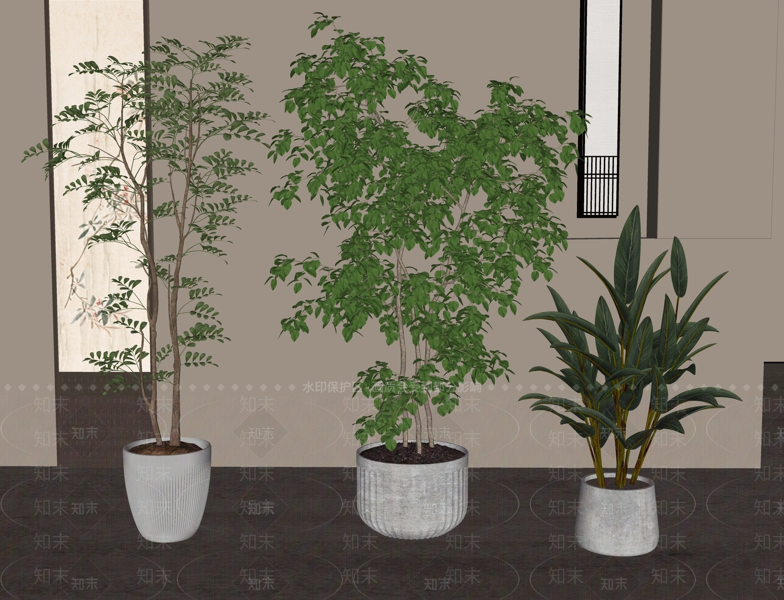 盆栽SU模型下载【ID:1189733231】