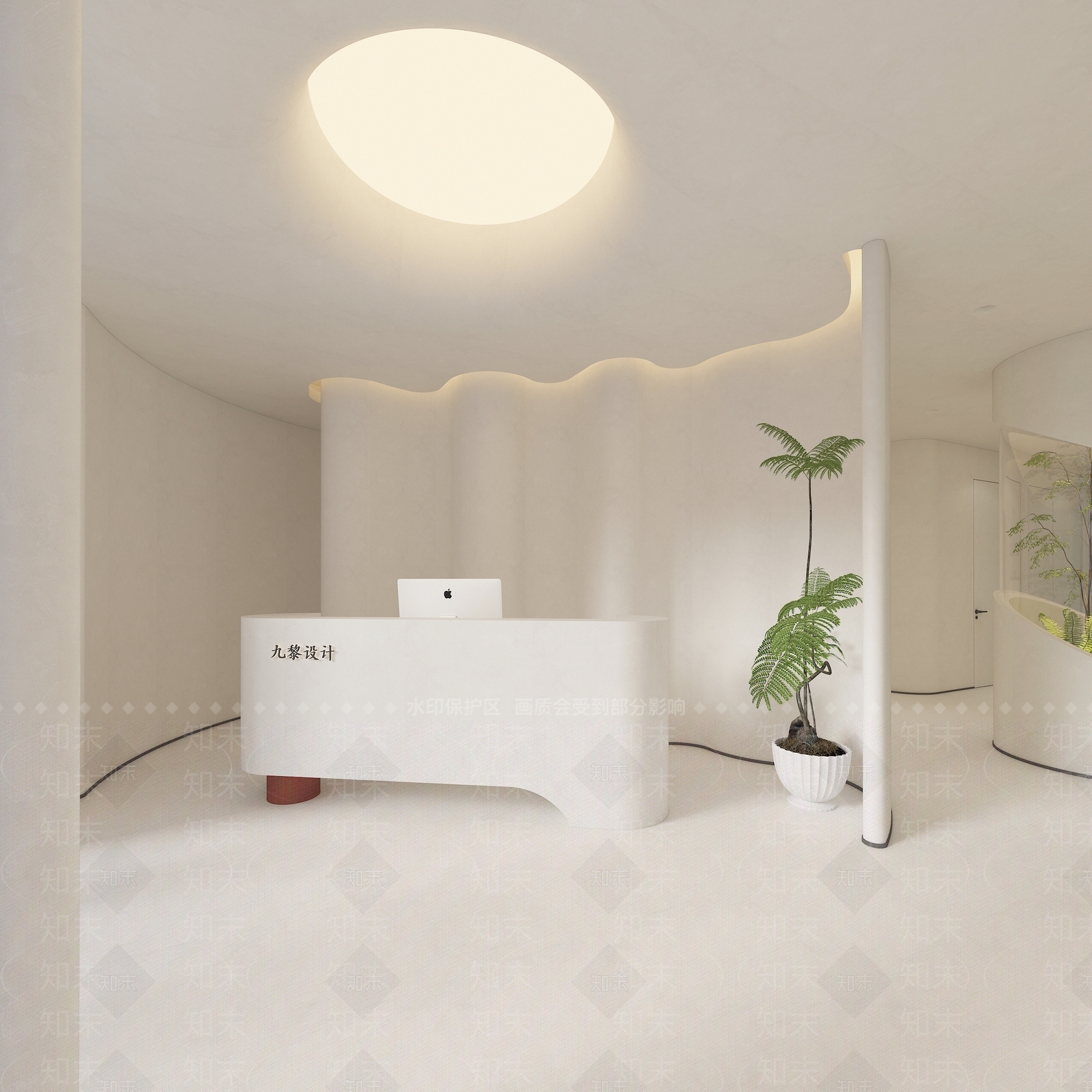 奶油简约美容院3D模型下载【ID:1189734325】