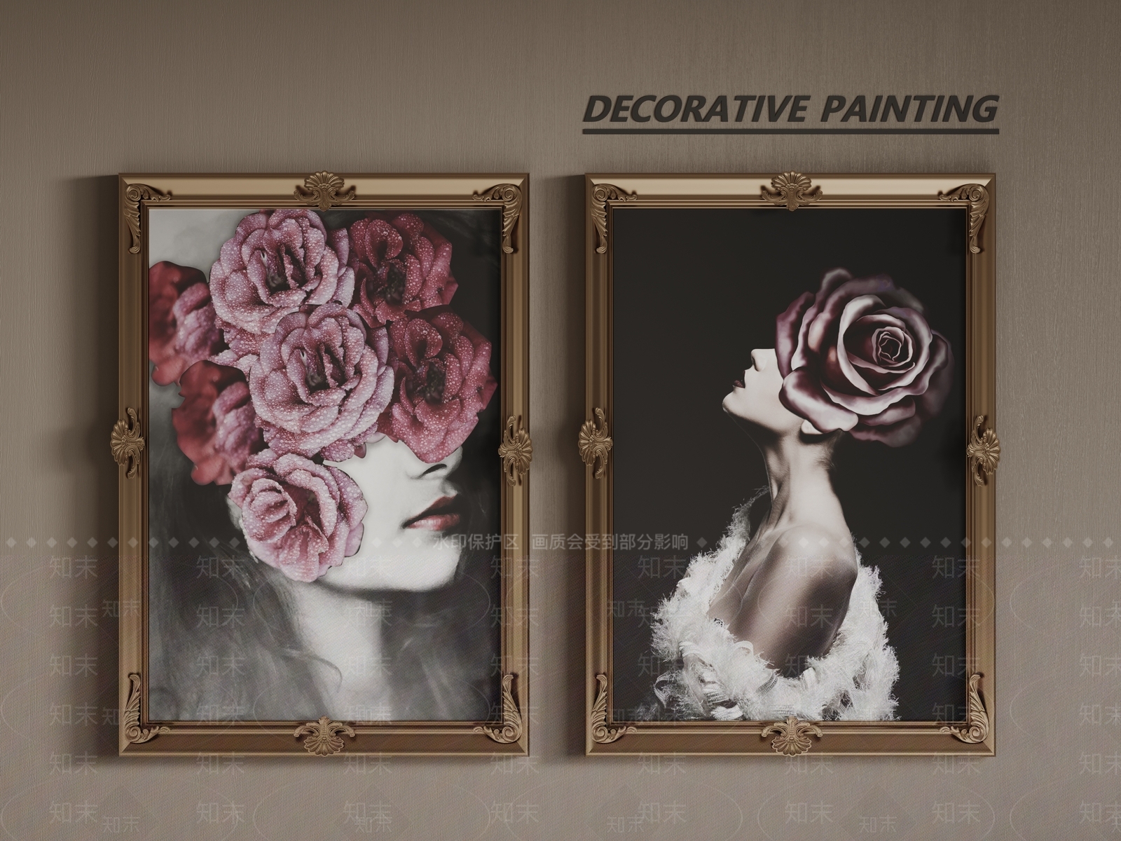 法式欧式挂画SU模型下载【ID:1189738858】