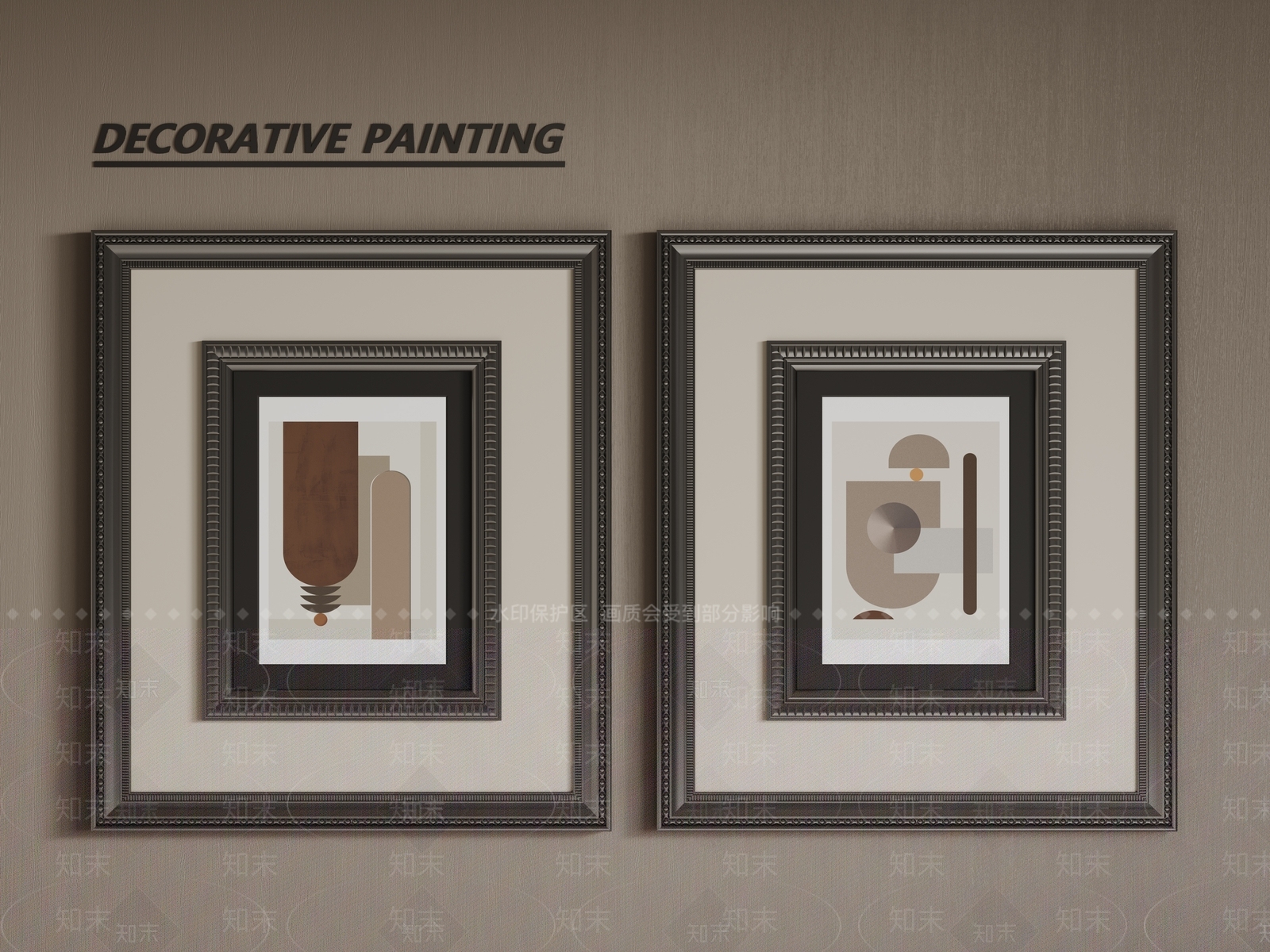 法式欧式挂画SU模型下载【ID:1189738967】