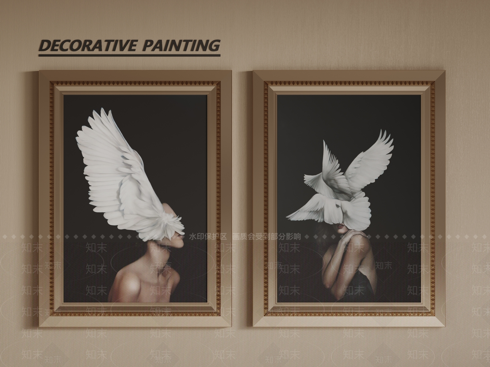 法式欧式挂画SU模型下载【ID:1189739007】