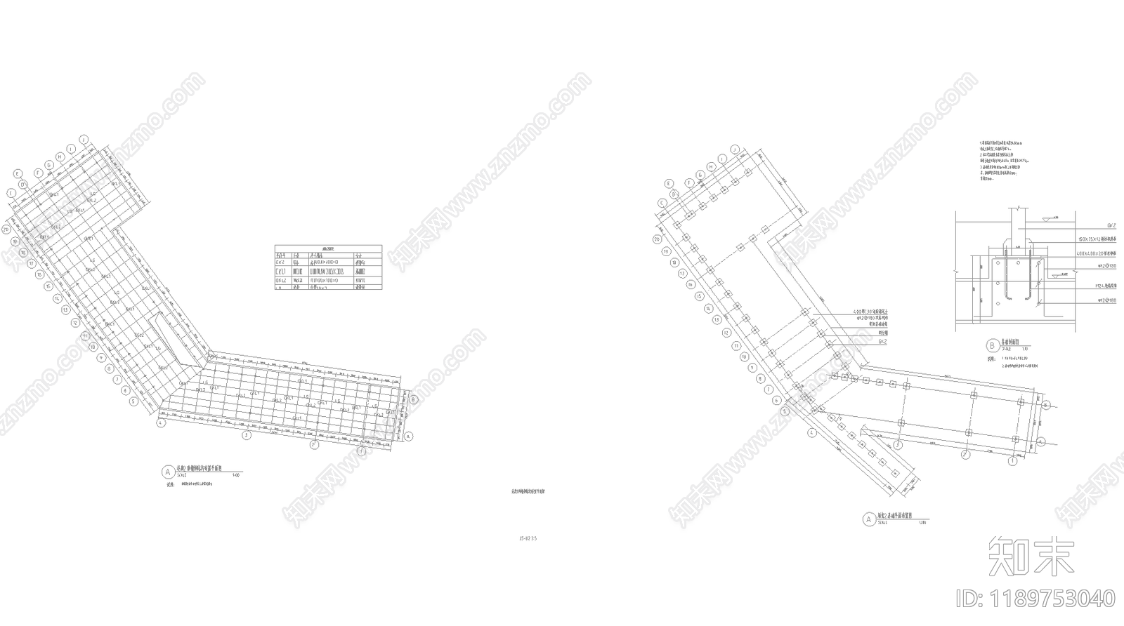 现代新中式廊架cad施工图下载【ID:1189753040】