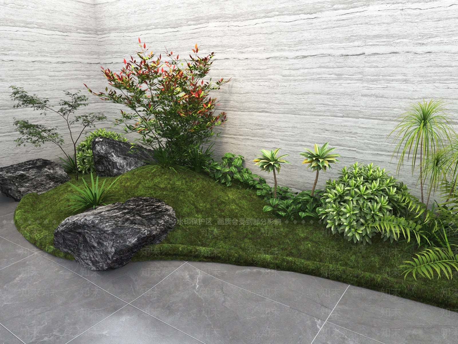 植物组合SU模型下载【ID:1189753325】