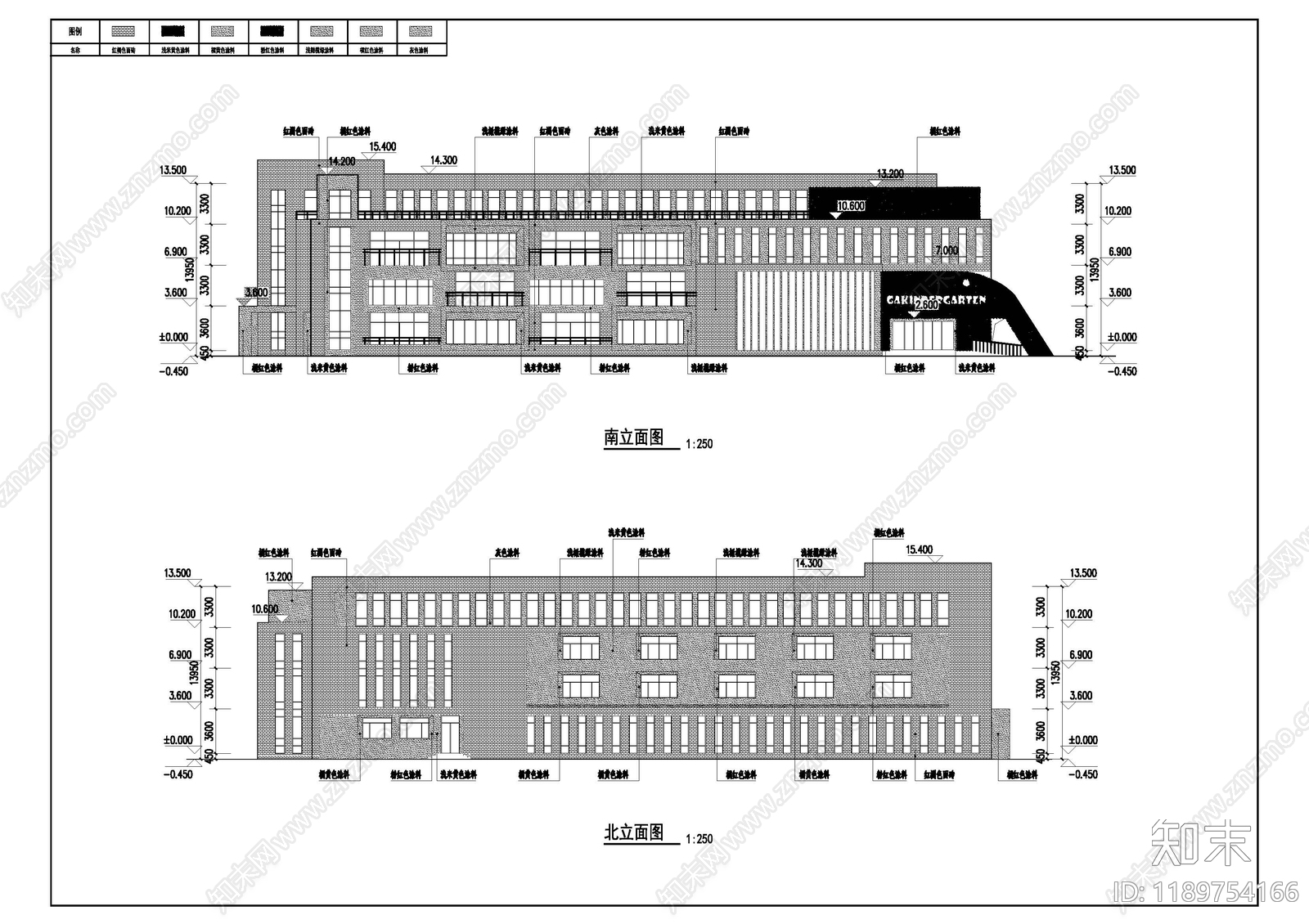 现代新中式幼儿园建筑cad施工图下载【ID:1189754166】