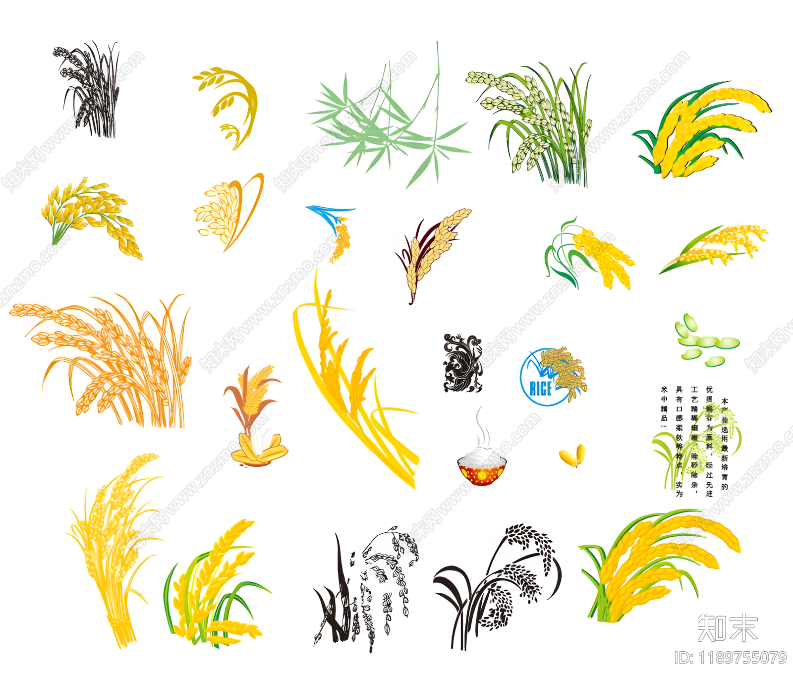 现代综合植物图库cad施工图下载【ID:1189755079】