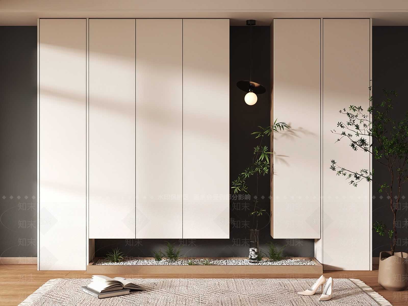 现代鞋柜3D模型下载【ID:1189755753】
