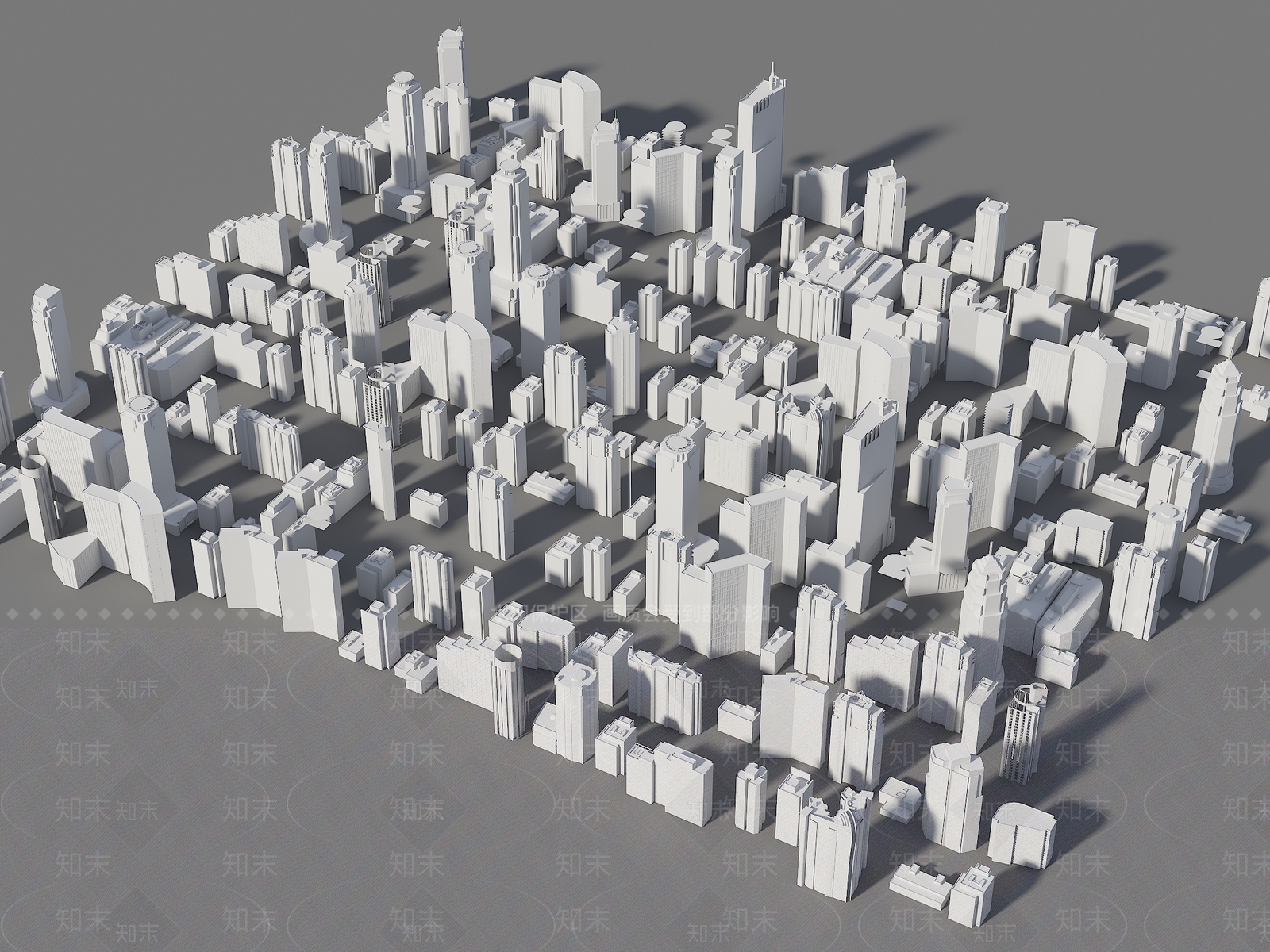 现代鸟瞰规划3D模型下载【ID:1189756342】